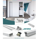 Kit Integral Frente Placard 2mts Aluminio Smart Grupo Euro