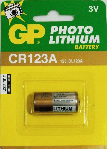 Bateria Cr123a Gp 3v 123 Dl123a Photo Lithium Laser Gotcha