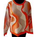 Sweater Bremer Grueso Ondas Multicolor 