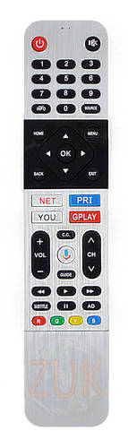 Control Remoto Tv Smart Para Noblex Admiral Por Voz Zuk