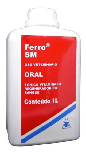 Ferro Sm 1 Litro - Melhor Suplemento De Ferro Do Mercado