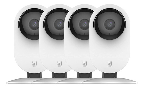 4 Cámaras De Seguridad Yi Pro 2k Visión Nocturna Wifi, Sd