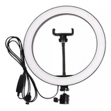 Aro De Luz Led Grande 360° Con Soporte Celular Grabar Videos