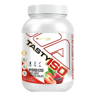Tasty Iso Whey Isolado 900g Adaptogen - Strawberry | Frete grátis