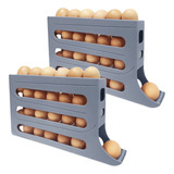 Estante De Almacenamiento De Huevos De Cuatro Capas Enrollab