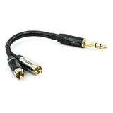 Cabo P10 Para 2 Rca Profissional Mono - 2 Metros