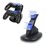 Base Soporte Cargador 2 Joystick Doble Ps4 Slim Y Pro