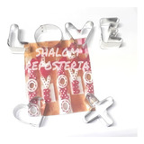 *kit 6 Cortadores Galleta Chicos Letras Love Corazon Fondant