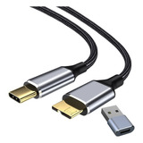Cable Usb 3.0 Tipo C A Micro B Disco Duro Externo 5gbps 1m