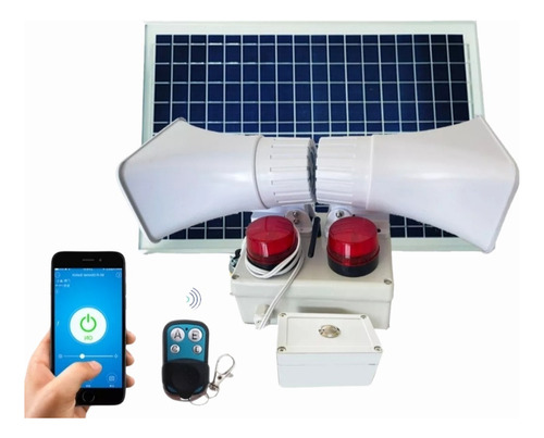 Alarma Vecinal Solar Wifi Rf Doble Sirena Boton D Panico App