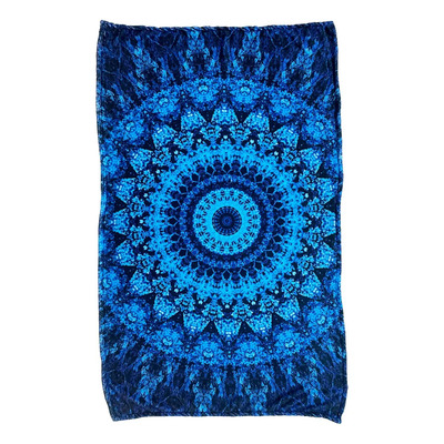 Blanket Cobija Manta Diseño Mandala Azul Decorativa #op #014
