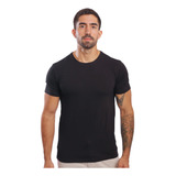 Camiseta Egípcio Manga Curta Slim Fit Masculina Gola Redonda