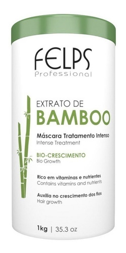  Máscara Extrato De Bamboo Crescimento 1kg Felps 