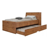 Cama Nido Amaderada Teen 1 Plaza, Baul Y Cajones