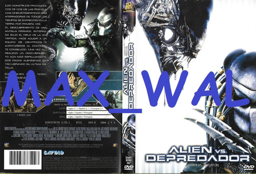 Alien Vs. Depredador Dvd Original Gativideo Terror Max_wal