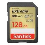 Tarjeta De Memoria Sd Uhs-i Sandisk Extreme 128 Gb