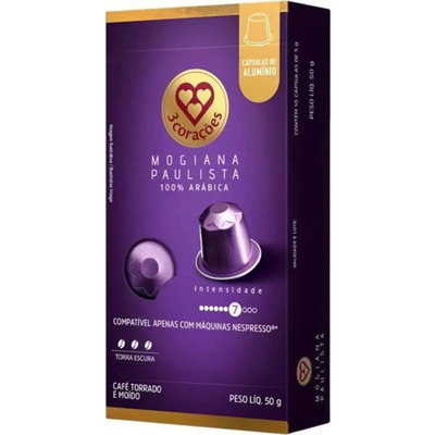 Cápsula 3 Corações Espresso Mogiana Paulista Compatível Nespresso 10cáps | MercadoLivre