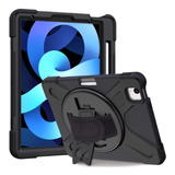 Kit 14x Capa + Pelicula Para iPad Air 4 2020 A2324 A2072