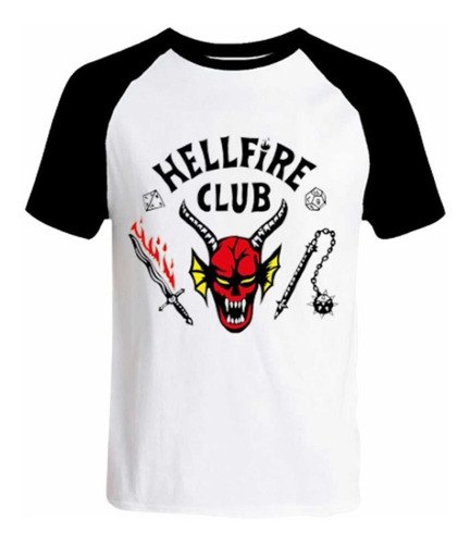 Remera Stranger Things Hellfire Club  +taza  Niños Mangas N