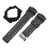 Pulseira Capa Bezel Compatível Ga-100 Ga-110 Gd-100 Ga-120 Cor Preto