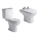 Combo Baño Ferrum Bari Inodoro Mochila Dual Bidet