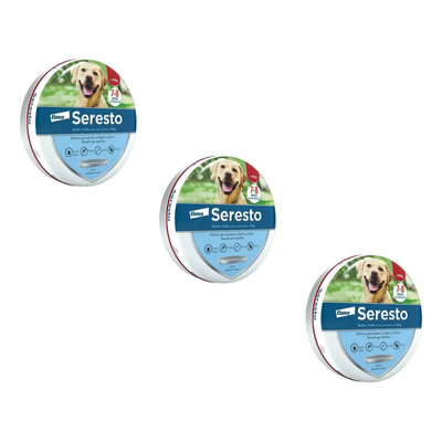 Paquete De 3 Seresto Collar Antipulgas Perros Mayores 8 Kg  | Envío gratis