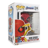 Funko Pop Marvel Avengers End Iron Spider 574 Caja Lastimada