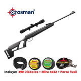 490 Diabolos 5.5mm + Porta Fusil + Rifle Crosman Vital Shot