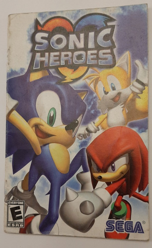 Sonic Heroes Playstation 2 Ps2 Instructivo Manual Booklet