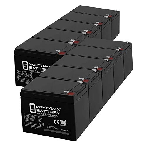 12v 12ah Battery For Boreem Tankman Scooter - 10 Pack