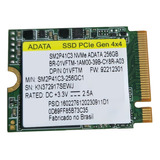 Ssd Adata 256gb M.2 Formato 2230 Nvme Pcie 3.0 X4