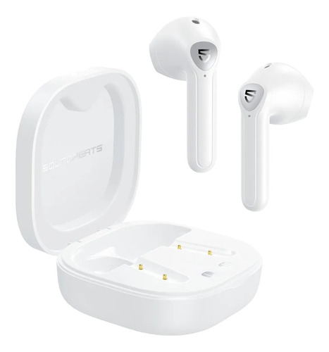 Auriculares In-ear Gamer Inalámbricos Soundpeats Tws Trueair 2 White Con Luz Led
