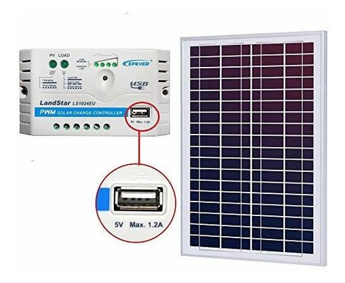 Paneles Solares - Acopower 25 Panel De Watts (10a 25w Kit) C