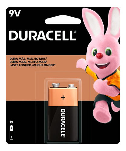 Pila Alcalina Duracell De 9 Volts 6lr61 1 Pieza