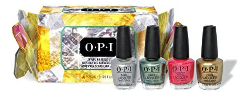 Opi Nail Lacquer Kit Mini Jewel Be Bold X 4un - 3.75 C/u Color