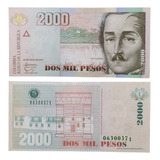 2000 Pesos 29 Julio De 2014 (error Número Caído)