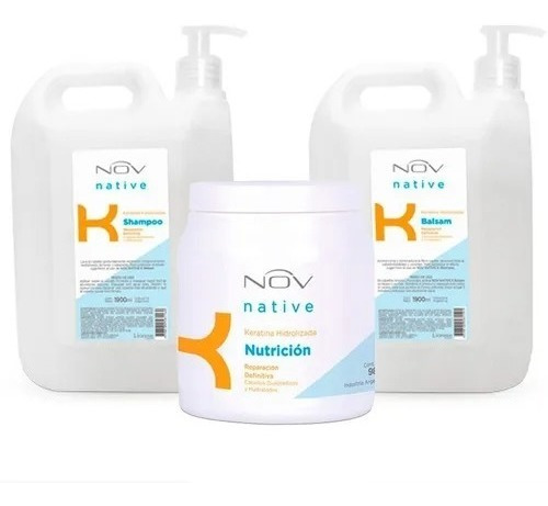 Kit Native K Shampoo Acondicionador Y Nutricion Nov Native