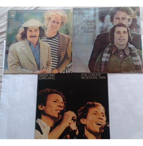 Lp Vinil Simon & Garfunkel Lote 3 Discos Nac. Excelentes