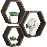 Estantes Flotantes Hexagonales Para Montar En La Pared,...