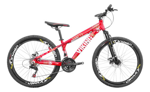 Bike Aro 26 Viking Tuff25 24 Marchas Freios Hidráulico