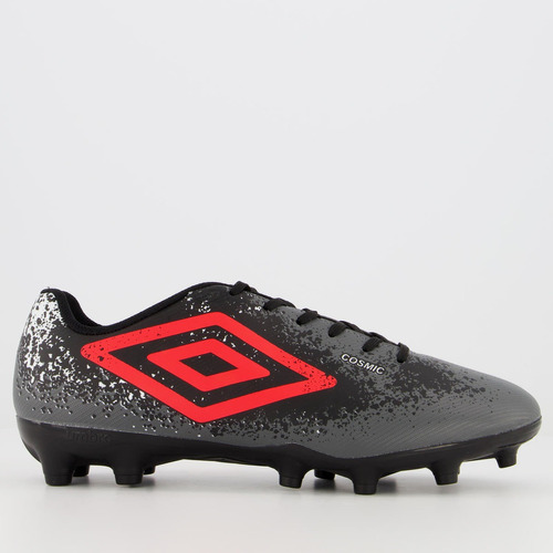 Chuteira Umbro Cosmic Campo Preta E Cinza