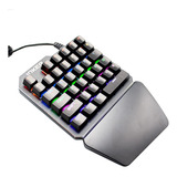 Teclado Una Mano Mecanico Pc Usb Keyboard Rgb Gamer
