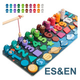 Juguete Educativo Madera Bebé Montessori Tablero Aprendizaje