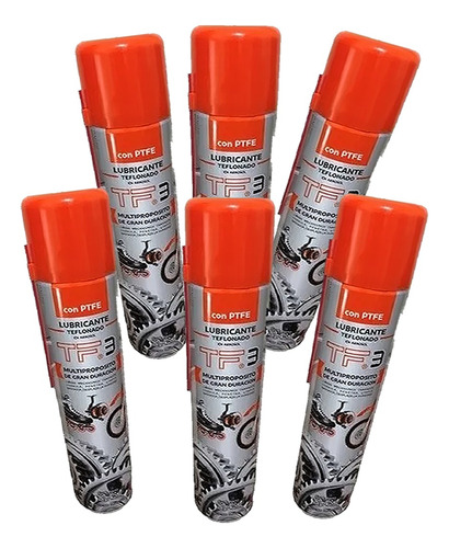 Pack Lubricantes Aerosol Tipo Tri Flow Industrial Con Teflon