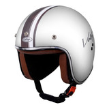 Casco Para Moto Abierto Vertigo Vintage Maya  Beige Mate Talle S 