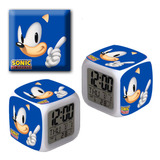 Reloj Despertador Iluminado Sonic - Printek