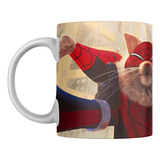 Taza Ceramica Spiderman Hombre Araña Gato Araña