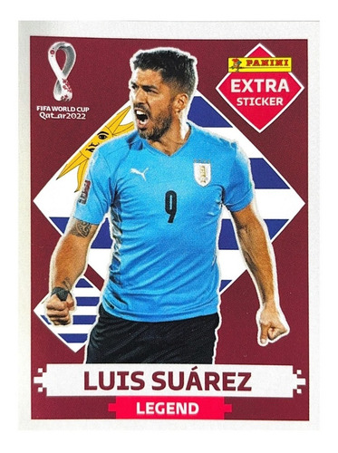 Figurinha Legend Original Base Luis Suarez Copa Do Mundo