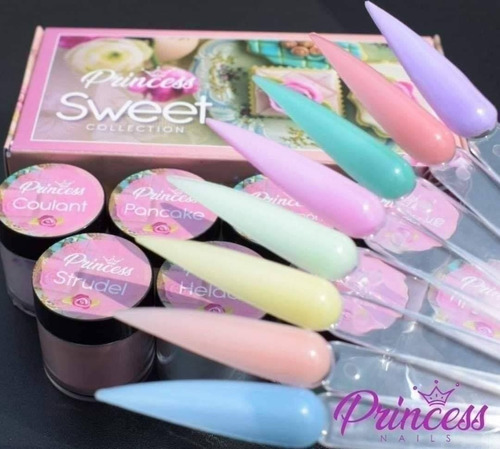 Acrilico Wapizima Coleccion De 8 Pzs Para Uñas - Color Sweet Princess