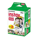 Fujifilm Instax Mini Instant Film 2 Pack = 20 Hojas (blanco)
